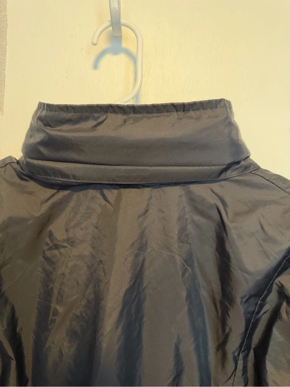 adidas Black Men's Hooded Windbreaker with White Stripes